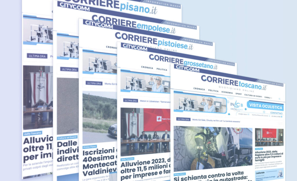 Slideshow delle homepage dei Corrieri